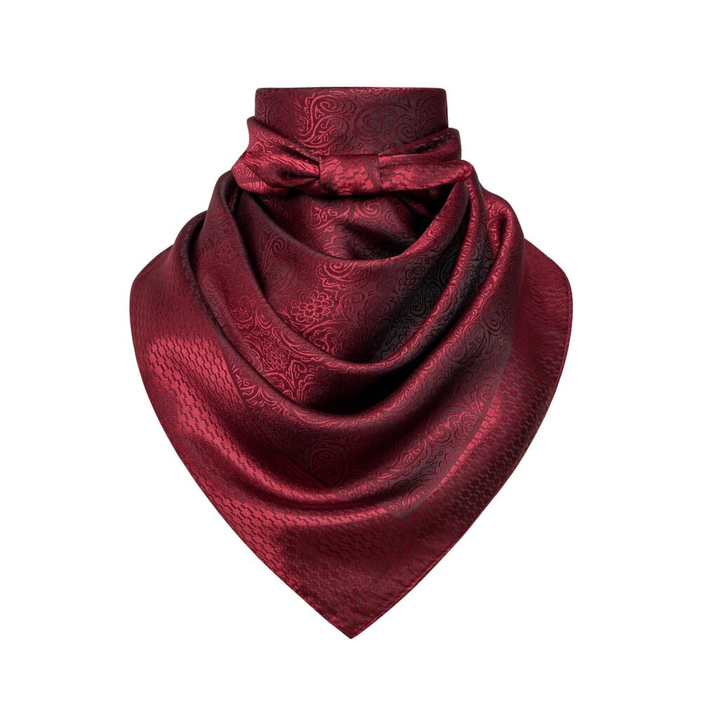 7437 35" 's Large Square Jacquard Scarf - Cowboy Wild Rugged Style